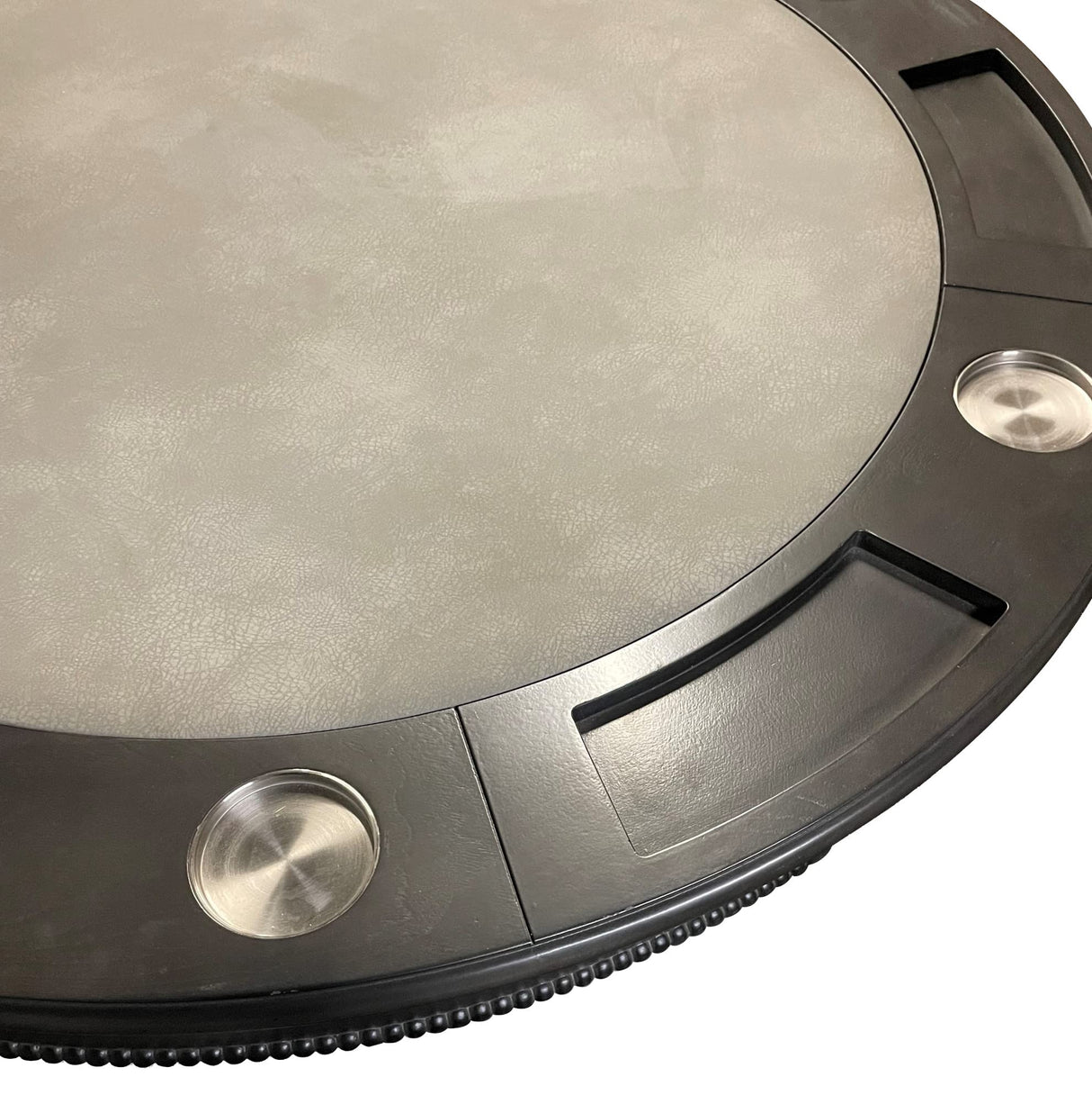 Sunset Trading Vegas Dining and Poker Table, 2 in 1 Game, Gray/Black/Off-white Sunset Trading