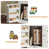 ModernMate Armoire Wardrobe Closet, 71 Inches Tall Wooden Modern Bedroom Armoires with 3 Doors and 2 Drawers, Freestanding Wardrobe Combination Clothing Cabinet with Hanging Rod, White ModernMate