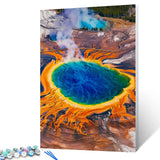 Native America Painting Yellowstone Lake Paint by Number Kits Adult 16 x 20 inch Canvas DIY Natural Landscape Oil Painting for Kids Adults Beginner with Brushes and Acrylic Home Decor(Frameless) Tucocoo