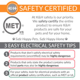 K&H Pet Products Heated Outdoor Cat House Extra-Wide Winter Shelter for Ferals - Cat House for Outdoor Cats, Heated Kitty House for Outside Weatherproof Insulated Protection 26.5" X 21.5" X 15.5" K&H Pet Products