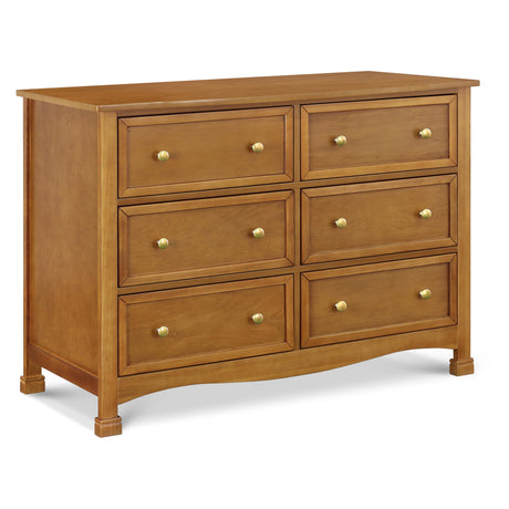 DaVinci Kalani 6-Drawer Baby Dresser for Nursery - Wooden Double Chest of Drawers for Kids, Boys & Girls - Multi-Purpose Storage Dresser for Bedroom, Living Room & Hallway - Easy to Assemble, Chestnut DaVinci