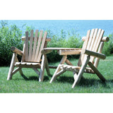 Lakeland Mills CFU329 Cedar Log Vista Tete Outdoor Chairs, Natural Lakeland Mills