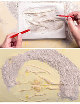 Dinosaur Excavation Kits For Kids,Dino Dig Kits T-Rex,Triceratops and Diplodocus,Dinosaur Fossil Excavation Kits ,Children's Popular Science Education Toys - Dinosaur DIY Toys（Three-piece suit） AKINGSHOP