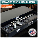 Under Bed Gun Safe Drawer for AR Rifle - Long Storage Case for Car Trunk Gun Storage - Rifle Safes for Home Rifle and Pistols, Horizontal and Vertical Gun Safe | 43.3‘’L x 13.8''W x 5''D Metateel