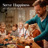 Nylon Fork Made of Heat Resistant Nylon with Plastic Handle with Hole Ideal for use with Non-Stick Pots and Pans (Pack Of 2) - By Ram Pro RamPro