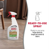 Nature's Miracle Hard Floor Cleaner, 24 Ounces, Dual-Action Stain And Odor Remover Works To Remove Tough Pet Stains And Odors On Sealed Wood And Hard Floor Surfaces Nature's Miracle
