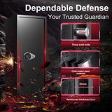 BONANO 10-12 Gun Safe, Gun Safe for Rifles and Pistols, Gun Cabinets for Rifles and Shotguns, Long Gun Safes with Dual Alarm & Mute Mode, Multi-Function Gun Cabinet with Removable Gun Racks BONANO