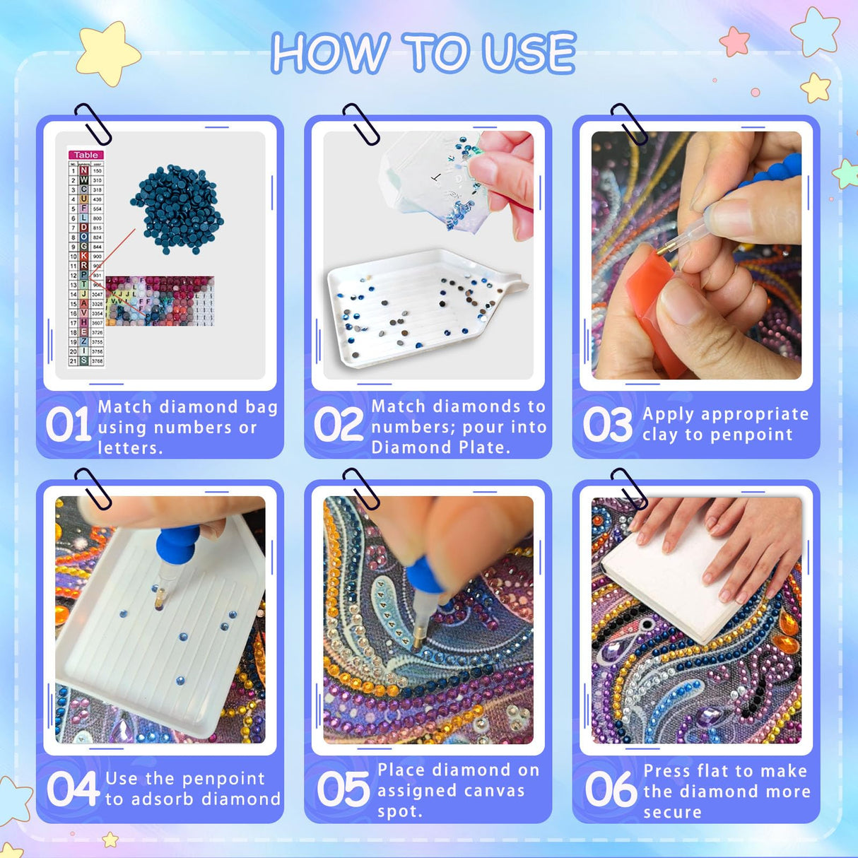 KEYRANKE 12 Pack Diamond Painting Kits for Adults 5D DIY Princess Diamond Art Kit Paint with Round Full Drill Diamonds for Beginners Gem Paintings Art for Home Wall Decor Gifts(12X12 Inch) KEYRANKE