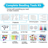 30,000 pcs Fuse Beads Kit 30 Colors 5MM for Kids, Including 10 Ironing Papers,48 Patterns, 7 Clear Pegboards, Tweezers, Perler Beads Compatible Kit HBlife