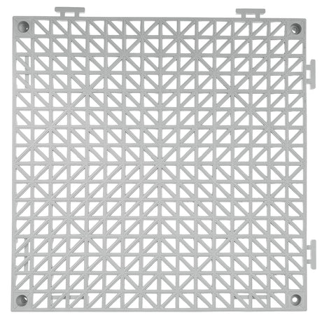 VEVOR Interlocking Tile 55PCS Blue, Drainage Tiles 12" x 12" Splicing, Soft PVC Interlocking Drainage Floor Tiles, Non-Slip Drainage Holes for Restroom, Bathroom, Kitchen, Pool, Wet Areas, Grey VEVOR