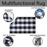 Home Sweet Home Doormat Set, 2-Piece Layered Front Porch Mat Combo, Natural Coir Welcome Mat with Black and White Buffalo Plaid Rug, Farmhouse Outdoor Entryway Decor for Porch, Patio, Home Homydecor