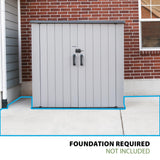 Lifetime Outdoor Utility Storage Shed with Double Wall Steel-Reinforced Construction, 6.3 x 3.6 FT Lifetime