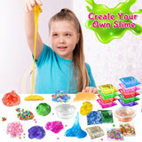 YOPINSAND 32 Pack DIY Slime Kit, Slime Making Kit for Girls, Crystal Clear Slime, Premade Slime with Add-ins, Foam Balls, Glitters, Slime Party Favors Gift Toys for Kids 3-12 YOPINSAND