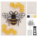 WEBBEDY 3D String Art Kit DIY Bee String Arts and Craft Kits for Adults Beginners Include All Necessary Accessories and Wooden Frame, Home Wall Decorations Unique Gift WEBEEDY