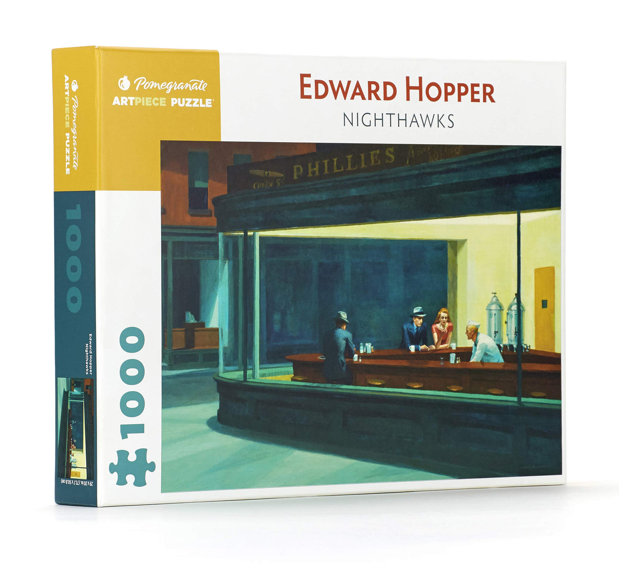 Pomegranate 1000-Piece Jigsaw Puzzle for Adults, Edward Hopper's Nighthawks, Matte Finish, Snug Fit Pomegranate