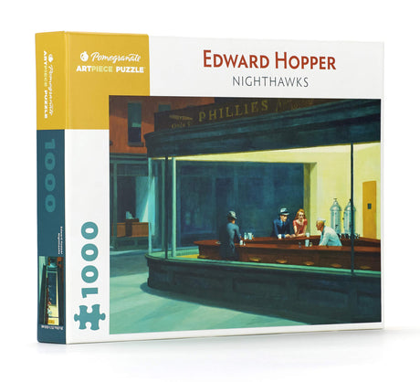 Pomegranate 1000-Piece Jigsaw Puzzle for Adults, Edward Hopper's Nighthawks, Matte Finish, Snug Fit Pomegranate