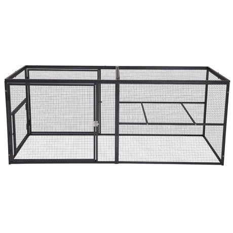 Aivituvin 71in Chicken Coop Run Extension Outdoor Rabbit Expansion Pen for Aivituvin Chicken Coop Hutch,Removable Doors for Easy Combination Aivituvin