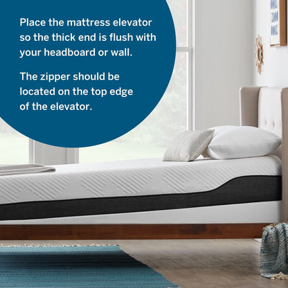 LUCID Mattress Elevator Base - Affordable Adjustable Base Alternative - 7-Inch Lift