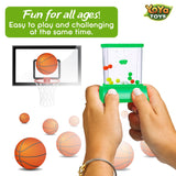 YoYa Toys Handheld Games - Miniature Aqua Arcade Set with Fish Ring Toss & Basketball, Handheld Toys for Kids & Adults, Retro Pastime Games, Water Ring Toss in Gift Box YoYa Toys