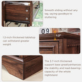 ACCOHOHO Farmhouse 8 Drawers Dresser Chests for Bedroom,52" Wide Wood Rustic Chest of Drawers with Metal Handle,Natural Texture,Drawer Organizer for Bedroom,Living Room,Hallway and Entryway,Brown ACCOHOHO