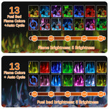 Kentsky 60" WiFi Electric Fireplace Inserts, Recessed and Wall Mounted Fireplace Heater W/Adjustable Flame Color & Brightness, Thermostat, 9H Timer, App and Remote Control, Low Noise, 750/1500W Kentsky