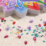 Tabletop Diamond Art Kits for Adults - Chakra Lotus Diamond Painting Figurines Ornaments, DIY 5D Diamond Art Statues Diamond Dots Sculpture Special Shaped Paintings with Diamonds Gem Art and Crafts Yanfairy