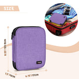 LUXJA Double Layer Diamond Painting Kits Storage, Carrying Bag for Diamond Painting Accessories (Bag Only), Purple LUXJA