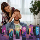 Wolf Diamond Art Bookmarks - 6 Pcs Wild Animal Diamond Painting Bookmarks, Wolf Theme 3D DIY Gem Art Rhinestone Crafts Kit for Adult Sitsink