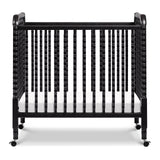DaVinci Jenny Lind 3-in-1 Convertible Mini Crib in Ebony, Removable Wheels, Greenguard Gold Certified DaVinci
