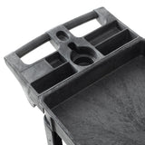 Dryser Utility Service Cart with Wheels, 40" x 17" Heavy Duty 550 lb. Capacity with Shelves - 2 Tier Rolling Cart with Two 5" Swivel Casters for Warehouse, Garage, Cleaning Dryser