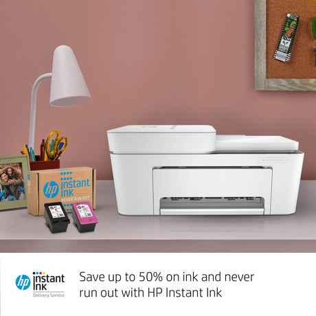 HP DeskJet Plus 4155 Wireless All-in-One Printer - Compact Inkjet Printer with Mobile Printing, Scanner, Copier, Bluetooth, Home Office & WiFi Compatible - 3XV13A (Renewed) HP
