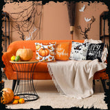 Mindsoft 20 Pcs Holiday Pillow Covers 18 x 18 Inch Seasonal Throw Pillow Covers Fall Halloween Decorative Pillowcase Pumpkin Ghost Pillowcase Cushion Case for Farmhouse Home Couch Sofa Decor Mindsoft