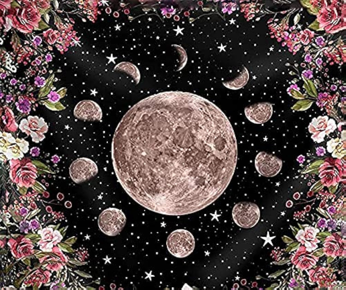 Diamond Painting Kits,5D Diamond Art with Accessories & Tools,Moon Phase Painting with Diamond，Relaxation and Home Wall Decor 12 x 16inch FILASLFT