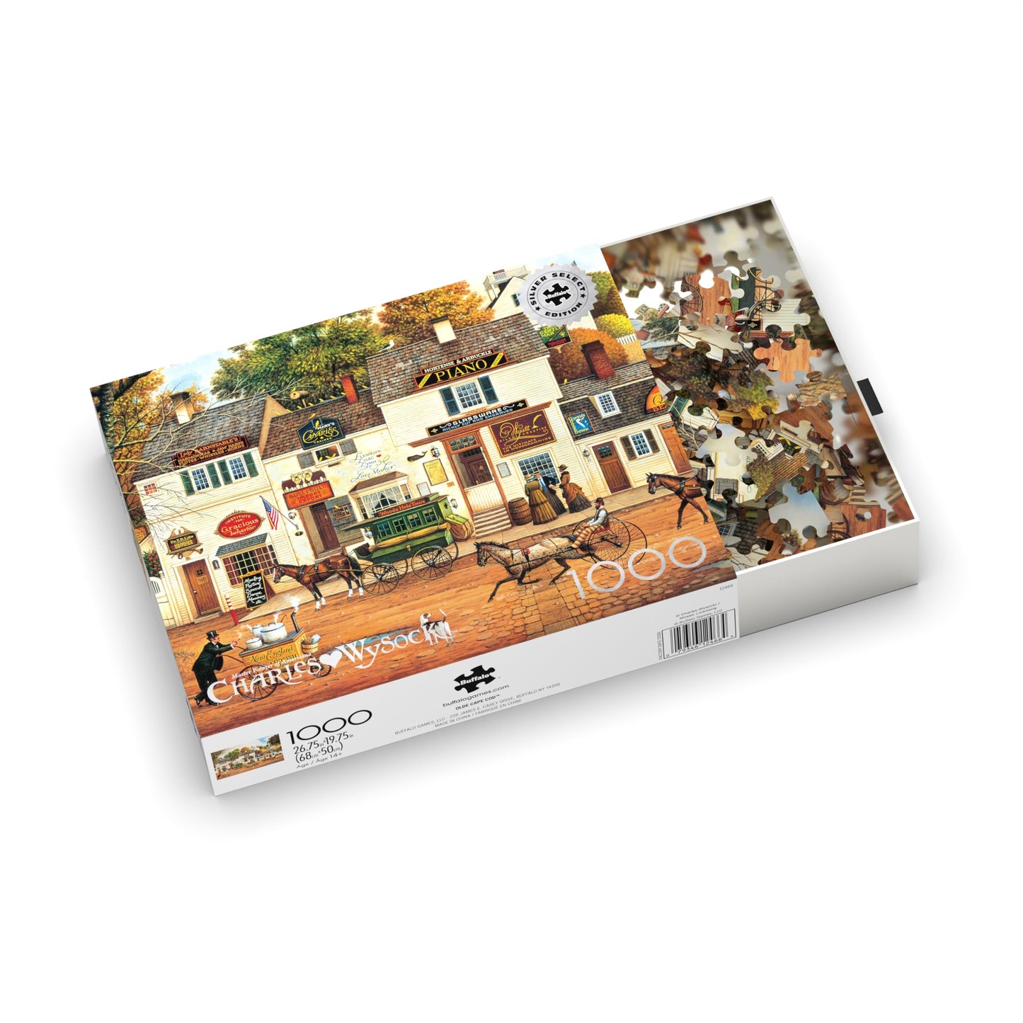 Buffalo Games - Charles Wysocki - Charles Wysocki - Olde Cape Cod - 1000 Piece Jigsaw Puzzle for Adults -Challenging Puzzle Perfect for Game Nights - Finished Size is 26.75 x 19.75