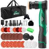 BATOCA S5 Cordless Car Buffer Polisher Kit 1 Inch 3 Inch Dual Action & Rotary Polishing Machine for Car Detailing,2x 2.0Ah Batteries,6 Variable Speeds 2000-5500RPM,Orbital Polisher for Car Boat Polish BATOCA