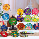 RattanView 21 Pcs Interchangeable Table Decor Wooden Seasonal Table Centerpieces Small Holiday Standing Sign Christmas Winter Home Decoration for Farmhouse Gifts RattanView