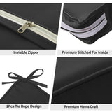 Snubbull 3 Pack Outdoor Patio Seat Cushions Replacement Covers Fit for 4 Pieces 4-Seater Wicker Rattan Patio Conversation Set Loveseat Chair Couch Furniture,36x18x2,18x18x2,Burgundy-Cover Only Snubbull