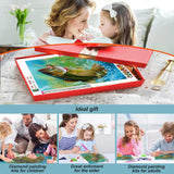 Acudotr Diamond Painting Kits for Adults, 5D DIY Diamond Art Kits for Beginners, Full Drill Diamond Painting Kits for Home Wall Decor, Fishing, 12x12 Inch Acudotr