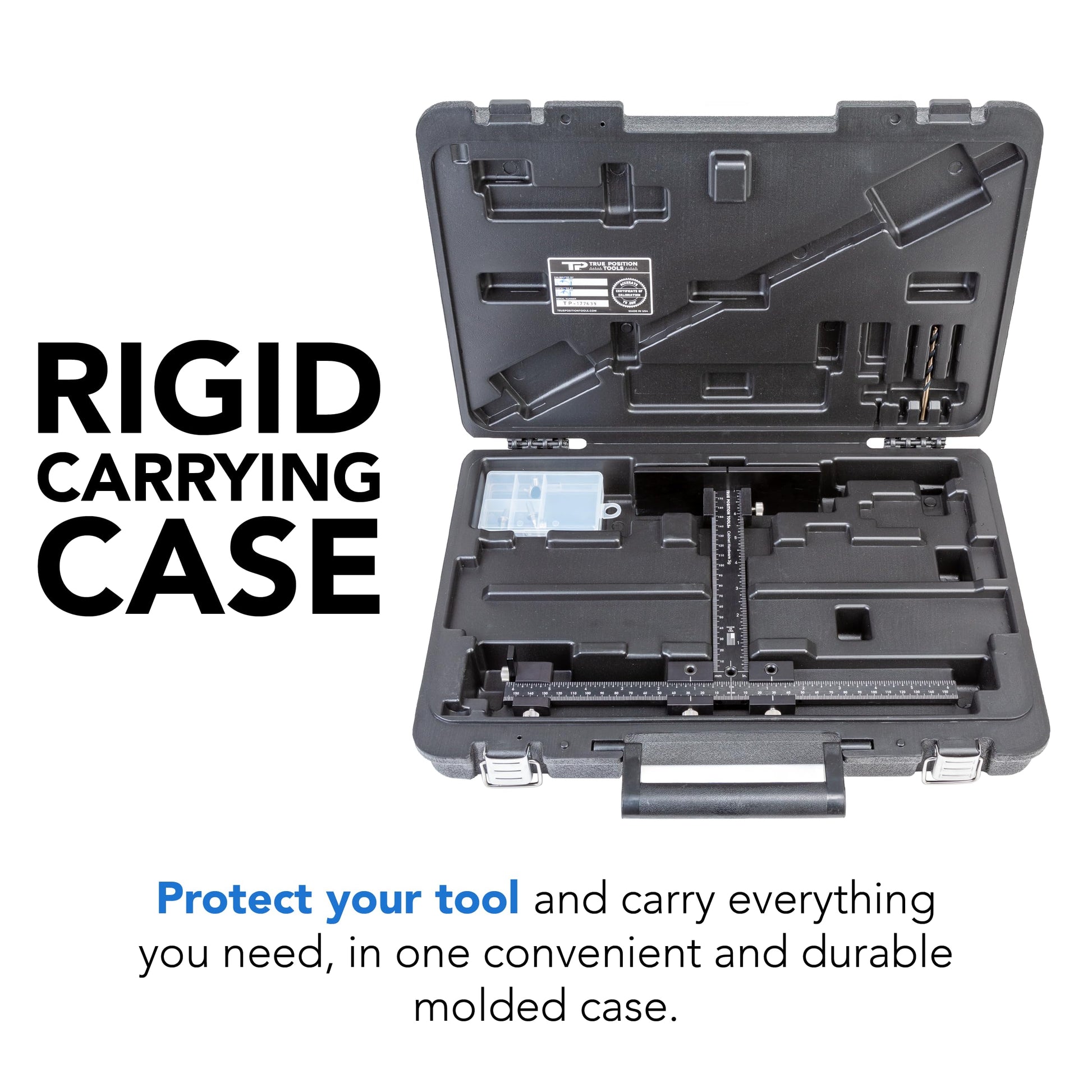 True Position Tools The Original Cabinet Hardware Jig - Made in USA - Most Accurate Tool for Knobs and Pulls - Hand Calibrated - WoodArtSupply