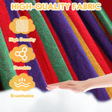 ANYOO Cotton Hammock Portable Camping Hammocks for Hanging Sturdy Garden Comfortable Fabric Hammock with Tree Straps Up to 660lbs with Travel Bag for Camping Outdoor/Indoor Patio Backyard ANYOO