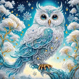 ZHUDENGXJL Special Shape Diamond Art Kits for Adults Beginners, 5D Diamond Painting Kits for Owl,DIY Gem Art Crystal Rhinestones Painting Kit for Adults Home Wall Decor 12 X 12inch ZHUDENGXJL