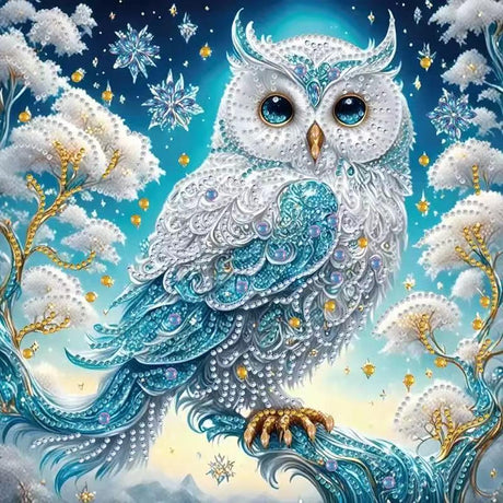 ZHUDENGXJL Special Shape Diamond Art Kits for Adults Beginners, 5D Diamond Painting Kits for Owl,DIY Gem Art Crystal Rhinestones Painting Kit for Adults Home Wall Decor 12 X 12inch ZHUDENGXJL