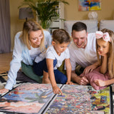 ZFCLXX Puzzle Storage Folder Keeper for Enthusiasts, 20"x 28" Iarge Capacity 1000-Pieces Puzzle Organizer Accessory, 20 Transparent High Definition Pockets, Movie Poster Storage Clip,Dust-Proof ZFCLXX