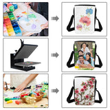 Framendino, 4 Pack Sublimation Bags Sublimation Shoulder Bag Cross Body Bag Blank DIY Sublimation Sport Bag for Birthday Gifts Travel Supplies Framendino