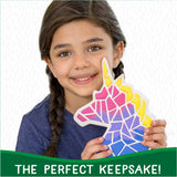 Creative Roots Mosaic Unicorn Stepping Stone, Includes 7-Inch Ceramic Stone & 6 Vibrant Paints, DIY Garden Stepping Stone Kit for Kids Ages 6+ Creative Roots