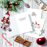 Christmas Cards - Pack of 24, 6 Assorted Designs Merry Christmas Cards with Envelopes - Bulk Greeting and New Years Cards - Perfect to Send Warm Holiday Wishes to Friends and Family - 4" x 6" BGTCARDS
