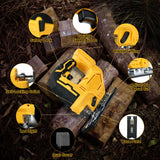 Cordless Jig Saw for DeWalt 20V Battery, 0°-45° Bevel Cuts, Brushless Jigsaw Tool, 3-Position Orbital for Wood/Metal/PVC Cutting LouSdZoke