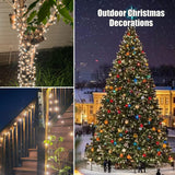 HISHINY Christmas Lights 100 Count Clear Christmas Tree Lights String with Green Wire for Outdoor Indoor Christmas Decorations Wedding Decorations Valentines Day Decor,UL Certified (21feet) HISHINY