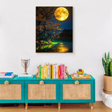 Ausanrl Moon Paint by Numbers Kits for Adults-Moon Paint by Numbers Adult,DIY Oil Painting Art Acrylic Adult Paint by Number Kits on Canvas Perfect for Gifts Home Wall Decor 16x20inch Ausanrl