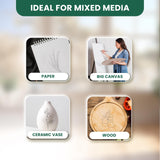 MyArtscape Graphite Transfer Paper, 20 Black Sheets - Wax Free - Erasable - Smudge-Free - Ideal for Drawing, Tracing and Watercolor Transfer - Premium Arts and Crafts Supplies MyArtscape